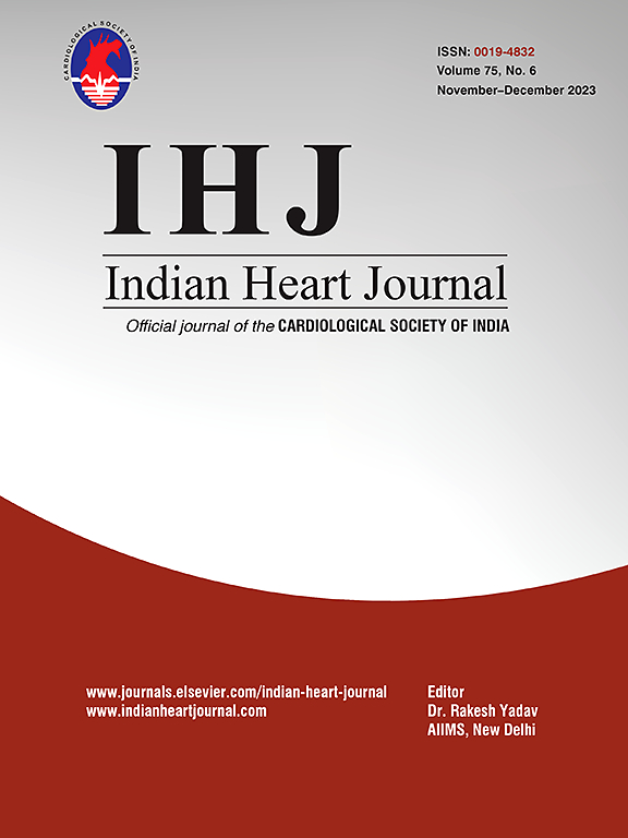 Go to journal home page - Indian Heart Journal